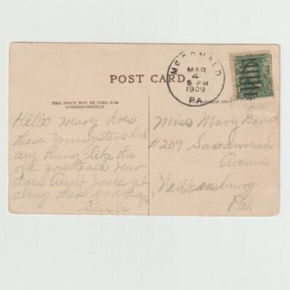 The Critic Vintage Postcard Girl Watching Boy Draw Children Art Scene - Picture 2 of 2